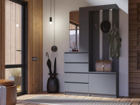 Прихожая Челси графит в Ноябрьске - noyabrsk.mebel-tymen.ru | фото