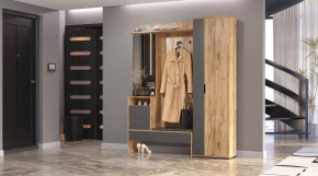 Прихожая Сабрина Дуб вотан/графит в Ноябрьске - noyabrsk.mebel-tymen.ru | фото