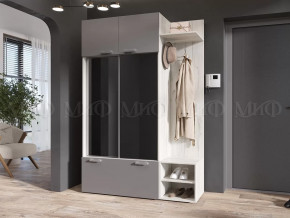 Прихожая Стелла Графит/Дуб Крафт Белый в Ноябрьске - noyabrsk.mebel-tymen.ru | фото