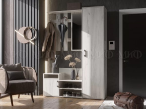 Прихожая Визит Дуб Крафт Белый в Ноябрьске - noyabrsk.mebel-tymen.ru | фото