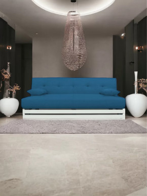 Прямой диван манго 1 Савана Деним/Планки белые в Ноябрьске - noyabrsk.mebel-tymen.ru | фото