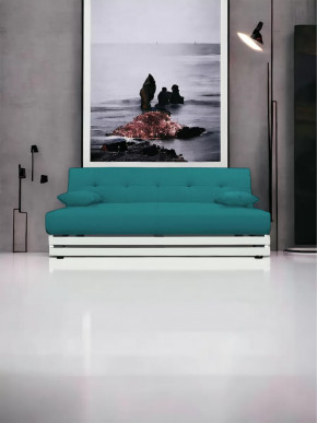 Прямой диван манго 1 Савана Лагун/Планки белые в Ноябрьске - noyabrsk.mebel-tymen.ru | фото