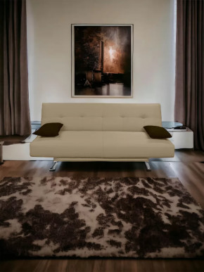 Прямой диван манго 2 Нео Латте/Подушки Нео Шоколад в Ноябрьске - noyabrsk.mebel-tymen.ru | фото