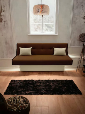 Прямой диван манго 4 Нео Шоколад/Подушки Нео Латте в Ноябрьске - noyabrsk.mebel-tymen.ru | фото