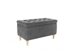 Пуф Чарли 2 графит (велюр) в Ноябрьске - noyabrsk.mebel-tymen.ru | фото