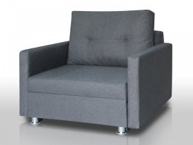 Кресло-кровать Реал 80 с подлокотниками графит в Ноябрьске - noyabrsk.mebel-tymen.ru | фото