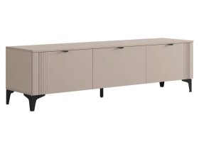 Тумба 2 Рич кашемир/фрапучино матовый/черный в Ноябрьске - noyabrsk.mebel-tymen.ru | фото