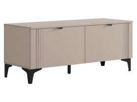 Тумба Рич кашемир/фрапучино матовый/черный в Ноябрьске - noyabrsk.mebel-tymen.ru | фото