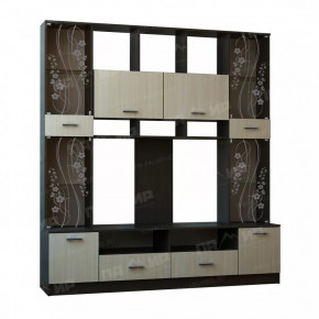 САБИНА СМ-2000 Стенка (ш2000*г520*в2200мм), ЛДСП венге/дуб белфорт в Ноябрьске - noyabrsk.mebel-tymen.ru | фото