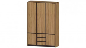 Серия Бостон Шкаф 3-х створчатый дуб вотан в Ноябрьске - noyabrsk.mebel-tymen.ru | фото