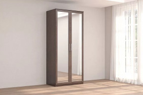 Шкаф 2-х дверный с зеркалом Кэт-4 Венге Диал в Ноябрьске - noyabrsk.mebel-tymen.ru | фото