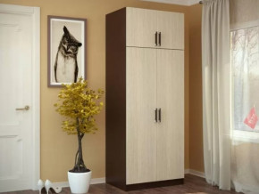 Шкаф 2-х створчатый с перегородкой венге/лоредо БТС в Ноябрьске - noyabrsk.mebel-tymen.ru | фото