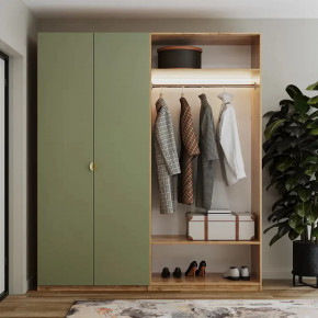 Шкаф 2000 Олива шагрень Фаска в Ноябрьске - noyabrsk.mebel-tymen.ru | фото