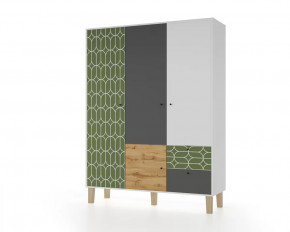 Шкаф 3-х створчатый "Story" (Овалы) в Ноябрьске - noyabrsk.mebel-tymen.ru | фото