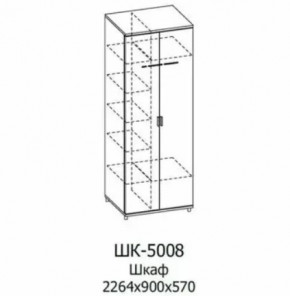 Шкаф для одежды и белья ШК-5008 Грейс в Ноябрьске - noyabrsk.mebel-tymen.ru | фото