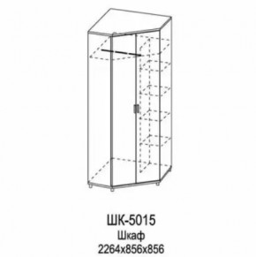 Шкаф для одежды и белья ШК-5015 Грейс в Ноябрьске - noyabrsk.mebel-tymen.ru | фото