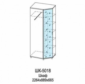 Шкаф для одежды и белья ШК-5018 Грейс в Ноябрьске - noyabrsk.mebel-tymen.ru | фото