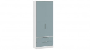 Шкаф для одежды «Марли» Белый, Серо-голубой в Ноябрьске - noyabrsk.mebel-tymen.ru | фото