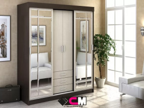 Шкаф-купе Лидер 1К Венге/Дуб белфорт в Ноябрьске - noyabrsk.mebel-tymen.ru | фото