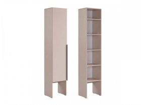 Шкаф однодверный L400 Баско кашемир в Ноябрьске - noyabrsk.mebel-tymen.ru | фото