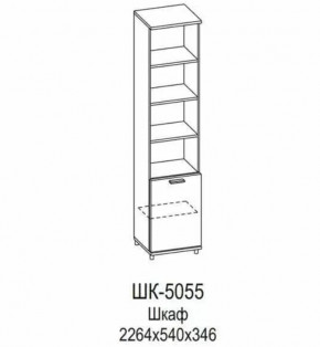 Шкаф ШК-5055 Грейс в Ноябрьске - noyabrsk.mebel-tymen.ru | фото