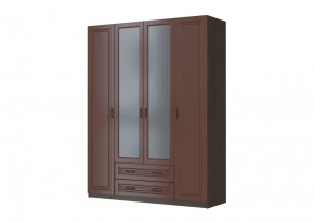 Шкаф ШР-4 "Кантри" 2 зеркала, орех в Ноябрьске - noyabrsk.mebel-tymen.ru | фото