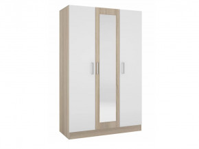 Шкаф трехстворчатый Леси Сонома-Белый в Ноябрьске - noyabrsk.mebel-tymen.ru | фото