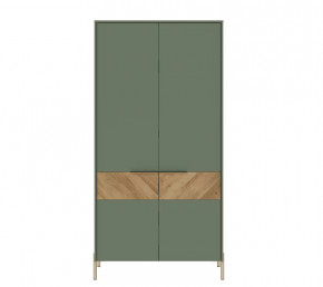 SIENA шкаф SZF2D (Дымчатый зеленый/Дуб вотан) в Ноябрьске - noyabrsk.mebel-tymen.ru | фото