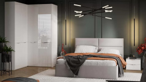 Спальный гарнитур «Глосс» №9 Белый Жемчуг, Белый глянец в Ноябрьске - noyabrsk.mebel-tymen.ru | фото