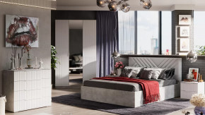 Спальный гарнитур «Хилтон» №1 Ателье светлый в Ноябрьске - noyabrsk.mebel-tymen.ru | фото