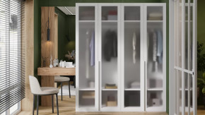 Спальный гарнитур «Порто» №4 Яблоня Беллуно, Белый в Ноябрьске - noyabrsk.mebel-tymen.ru | фото