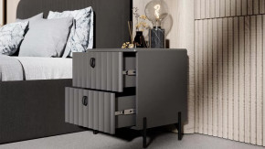 Спальный гарнитур «Тиффани» №3 Серый графит, Графит матовый в Ноябрьске - noyabrsk.mebel-tymen.ru | фото