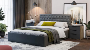 Спальня «Порто» Яблоня Беллуно, Графит софт в Ноябрьске - noyabrsk.mebel-tymen.ru | фото