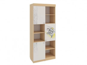 Стеллаж Форсаж дуб сонома/белый в Ноябрьске - noyabrsk.mebel-tymen.ru | фото