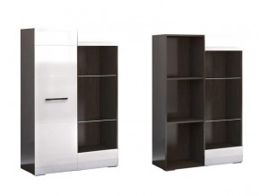 Стеллаж Ненси Венге-Белый глянец в Ноябрьске - noyabrsk.mebel-tymen.ru | фото