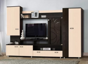 Стенка "Аллегро" вариант 3 венге Linum/дуб белфорт в Ноябрьске - noyabrsk.mebel-tymen.ru | фото