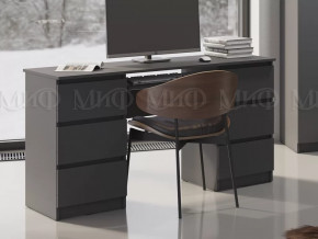 Стол 6 ящиков Челси Графит в Ноябрьске - noyabrsk.mebel-tymen.ru | фото