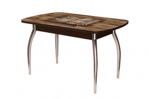 Стол Бостон, капучино/венге/хром триумф в Ноябрьске - noyabrsk.mebel-tymen.ru | фото