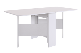 Стол-книжка раскладной Мечта 2 (белое дерево/белое дерево) в Ноябрьске - noyabrsk.mebel-tymen.ru | фото