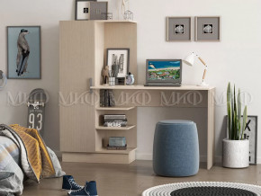 Стол компьютерный №1 Дуб беленый в Ноябрьске - noyabrsk.mebel-tymen.ru | фото