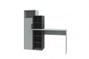 Стол компьютерный Комбо, серый-черный ясень/серый в Ноябрьске - noyabrsk.mebel-tymen.ru | фото