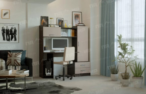 Стол компьютерный "ПКС-7" венге/дуб белфорт в Ноябрьске - noyabrsk.mebel-tymen.ru | фото