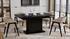 Стол раздвижной «Детройт» Тип 1 Черный в Ноябрьске - noyabrsk.mebel-tymen.ru | фото