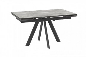 Стол раздвижной Jack-140, stone grey st cer/черный в Ноябрьске - noyabrsk.mebel-tymen.ru | фото