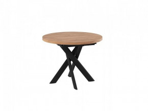 Стол раздвижной RONALDO-100, дуб велингтон/черный в Ноябрьске - noyabrsk.mebel-tymen.ru | фото