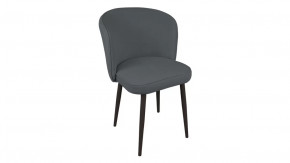 Стул «Боско»  Черный муар, Велюр DREAM Grafit (темно-серый) в Ноябрьске - noyabrsk.mebel-tymen.ru | фото