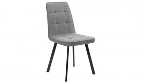 Стул «Рони»  Черный муар, Микровелюр BRENDY Grey в Ноябрьске - noyabrsk.mebel-tymen.ru | фото