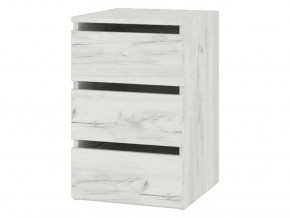 Тумба Кент-1 Секция-4 Дуб Крафт Белый в Ноябрьске - noyabrsk.mebel-tymen.ru | фото