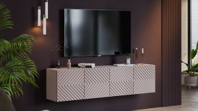 Тумба ТВ Танго Глиняно серый/Холст Латте в Ноябрьске - noyabrsk.mebel-tymen.ru | фото