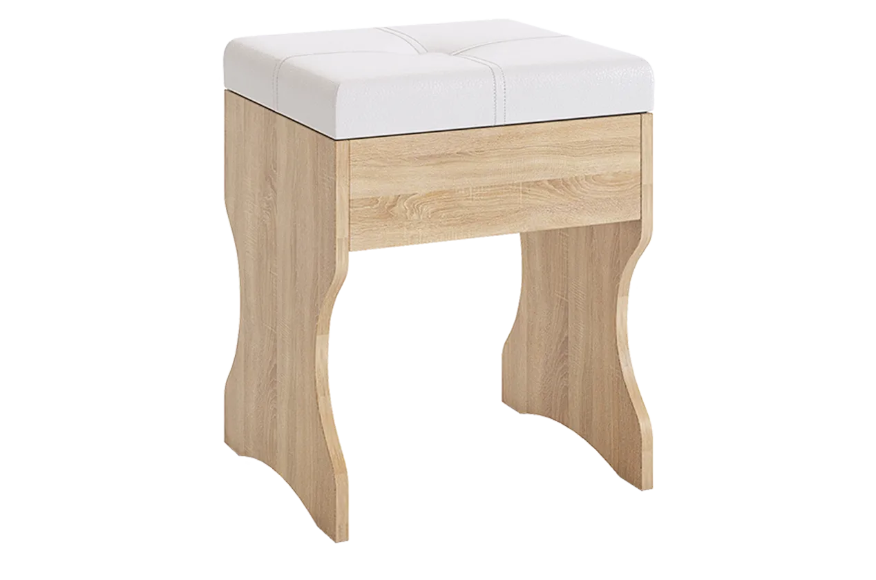 Пуф Виктория-1 дуб сонома в Ноябрьске - noyabrsk.mebel-tymen.ru | фото